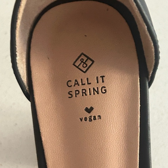 Size 8 Open Toe 3” Black Heels (Call it Spring) - Picture 4 of 6